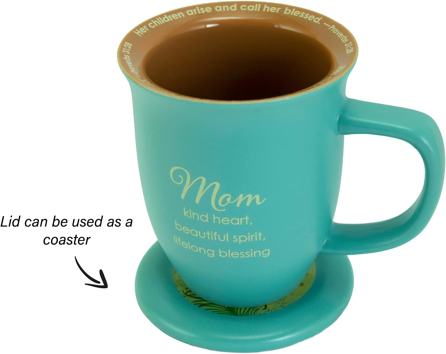 Abbey Gift Mom Abbey & CA Gift Coaster Mug, 4 by 4.38" (56044)