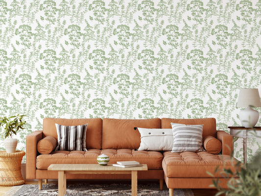 Handrawn Botanicals Wallpaper - ThelGarden
